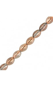 Czech Pinch beads 5x3mm Crystal capri gold 00030/27101